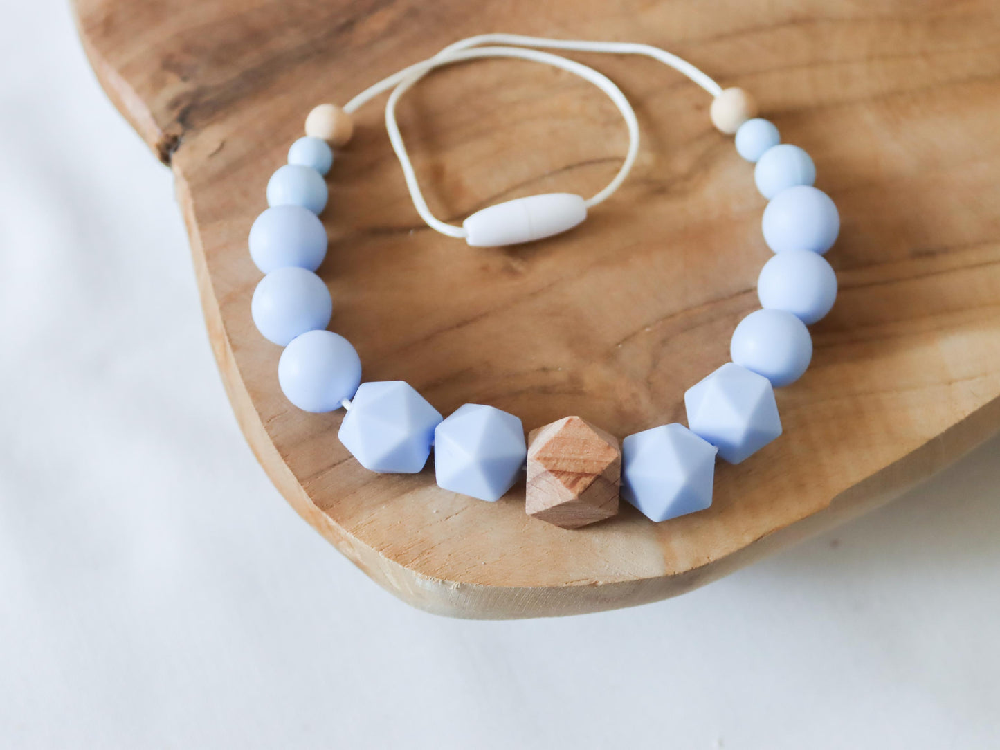 Attache Tétine / Collier d'allaitement - Modèle Solene / Léon
