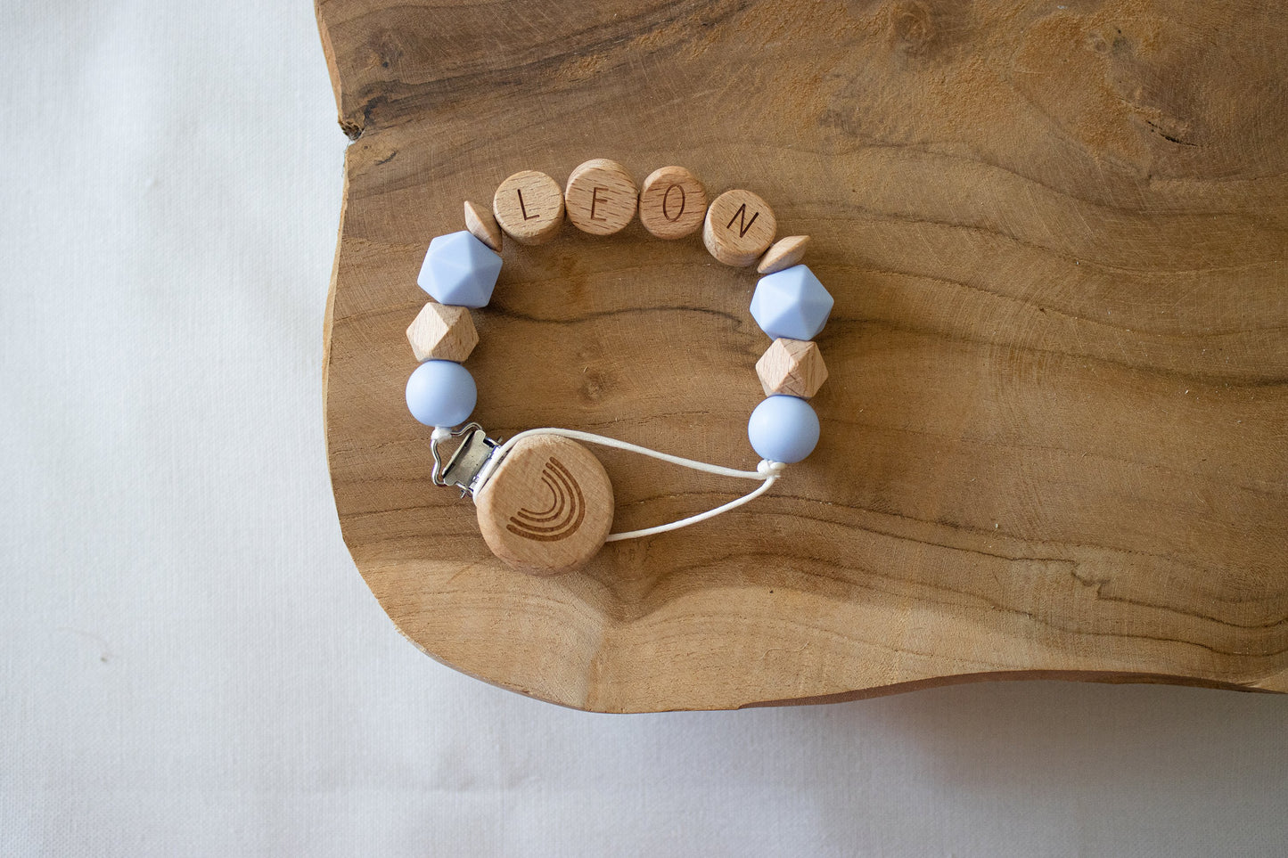 Attache Tétine / Collier d'allaitement - Modèle Solene / Léon